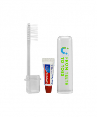 Travel Toothbrush and Colgate Toothpaste